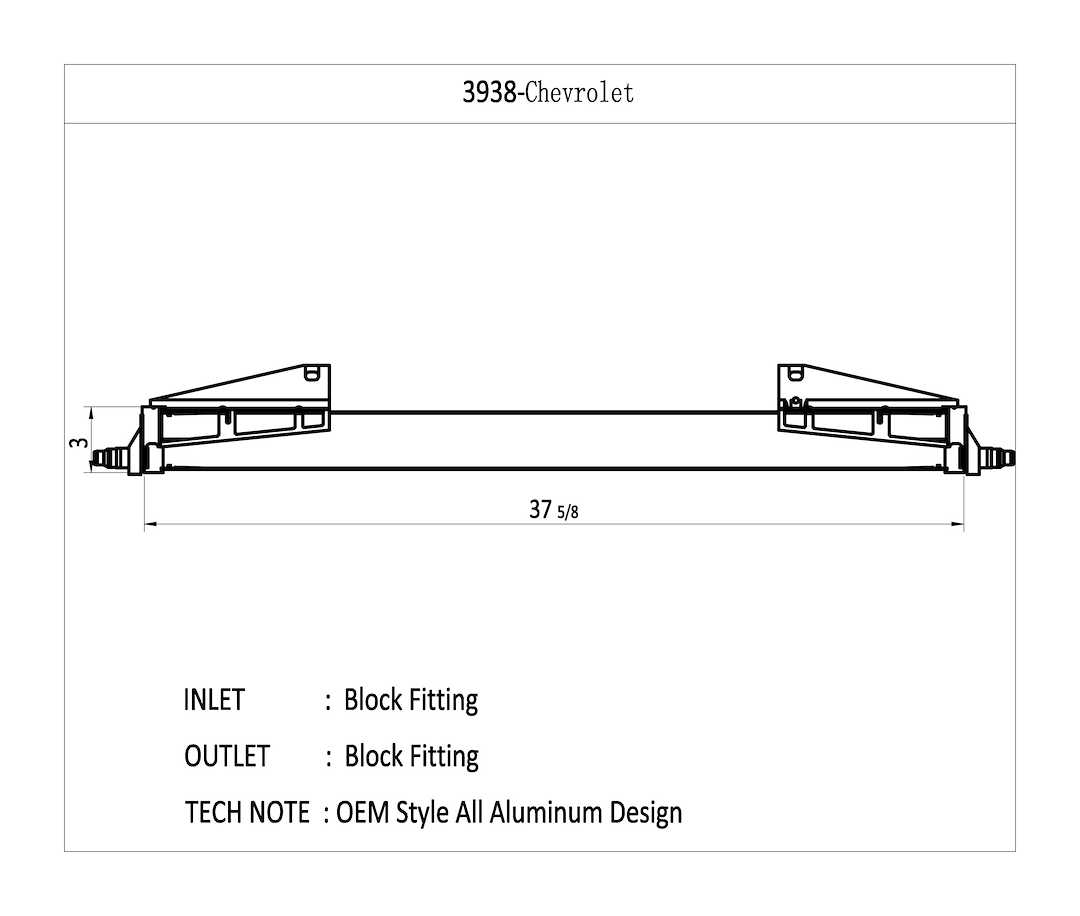 CSF 3938 Silver Single-Row Crossflow Radiator - image 2