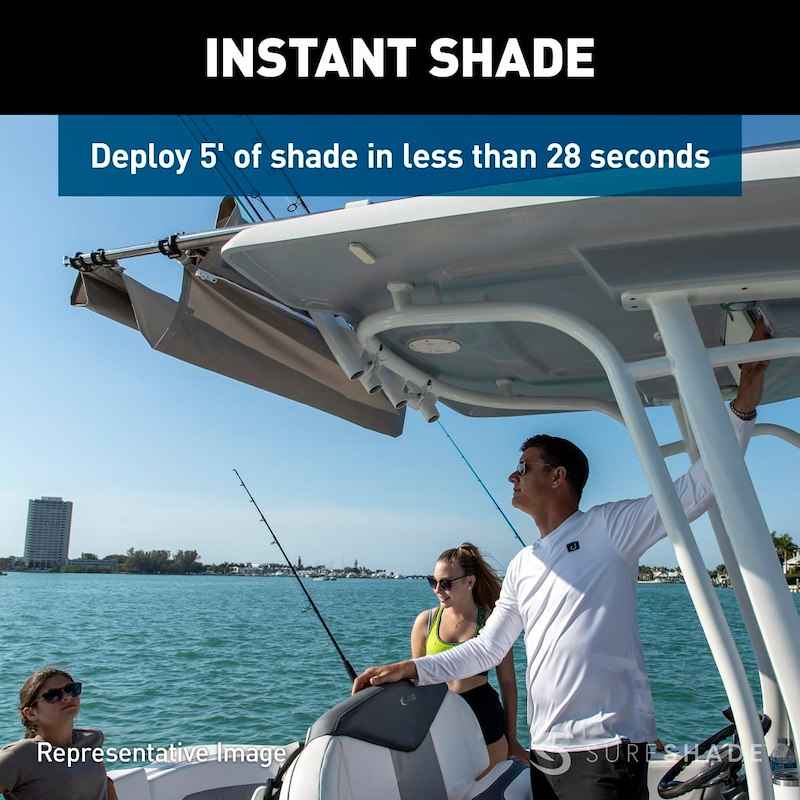 Taylor Made SureShade PTX Power Shade 63" Tan – PTXSS63TS Marine