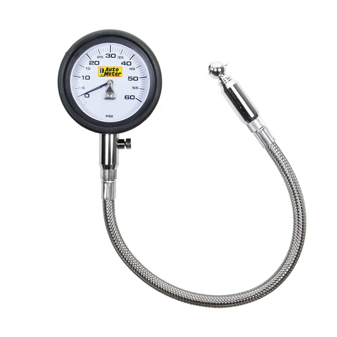 AutoMeter 2160 Analog Tire Pressure Gauge, 0–60 PSI