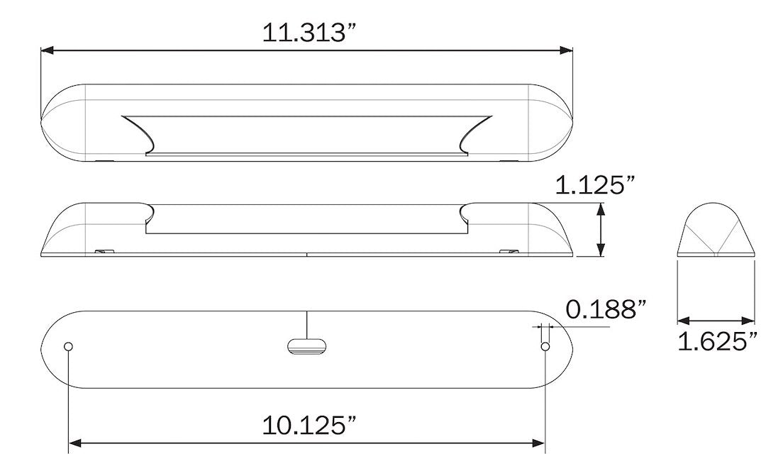 Optronics ILL70CBSBAWNP Opti-Brite LED Awning Light