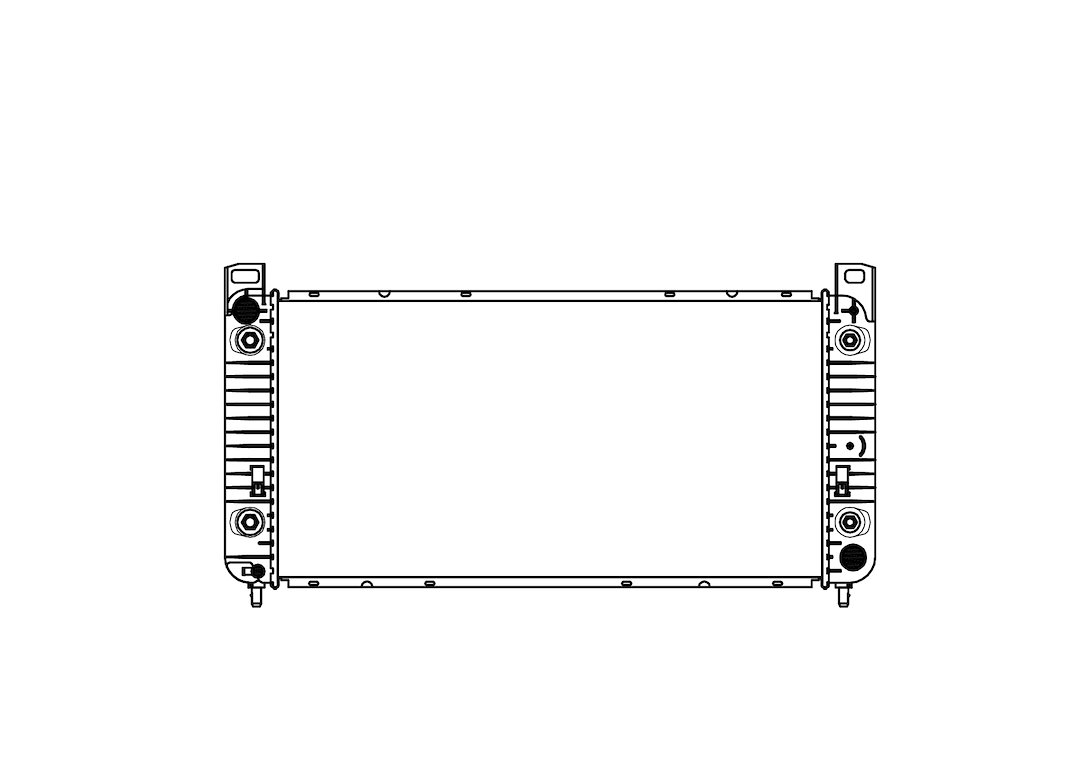 CSF 3728 Escalade/Tahoe Crossflow Radiator with Coolers - image 2