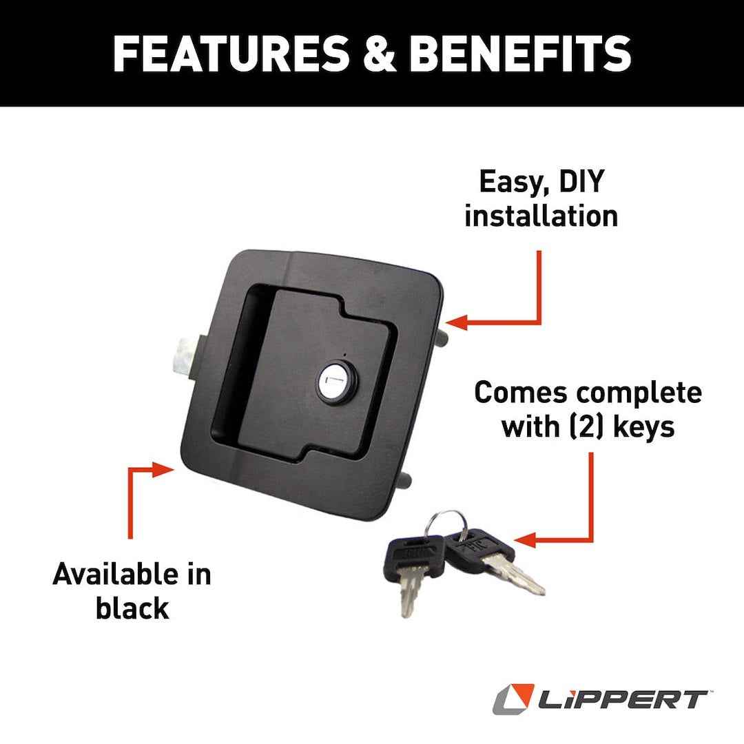 Lippert 346693 Baggage-Door Slam - Black