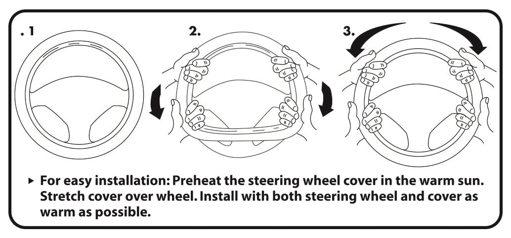 Plasticolor 006692R01 Ford Deluxe Steering Wheel Cover