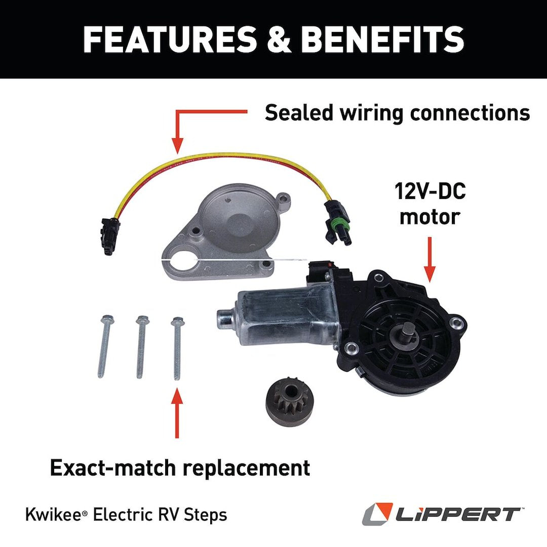 Lippert Components 379608 Entry Step Motor - 12 Volt