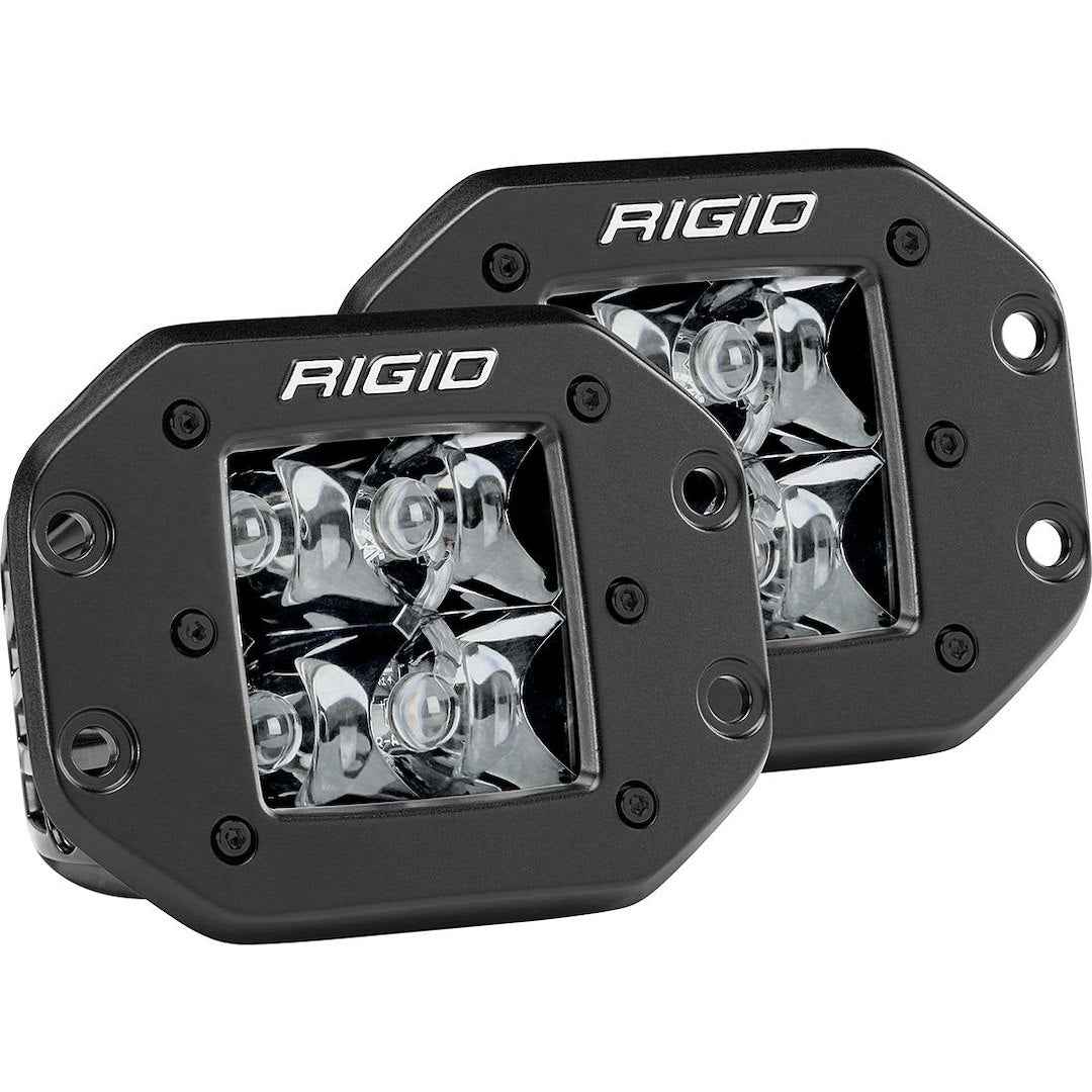 Rigid Lighting 212213BLK Fog LED Light Pair - Flush Mount