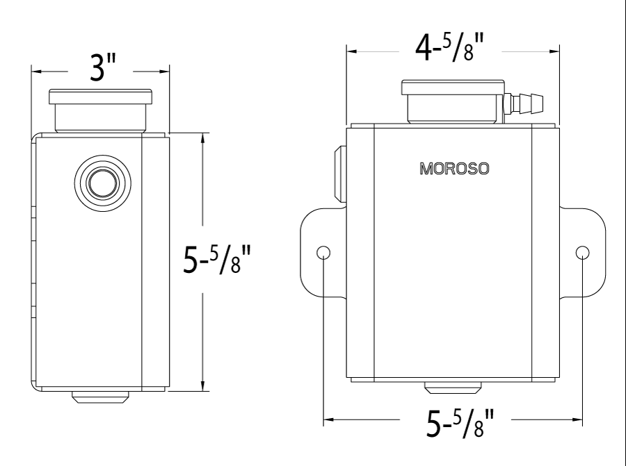 Moroso Performance 63766 Radiator Expansion Tank