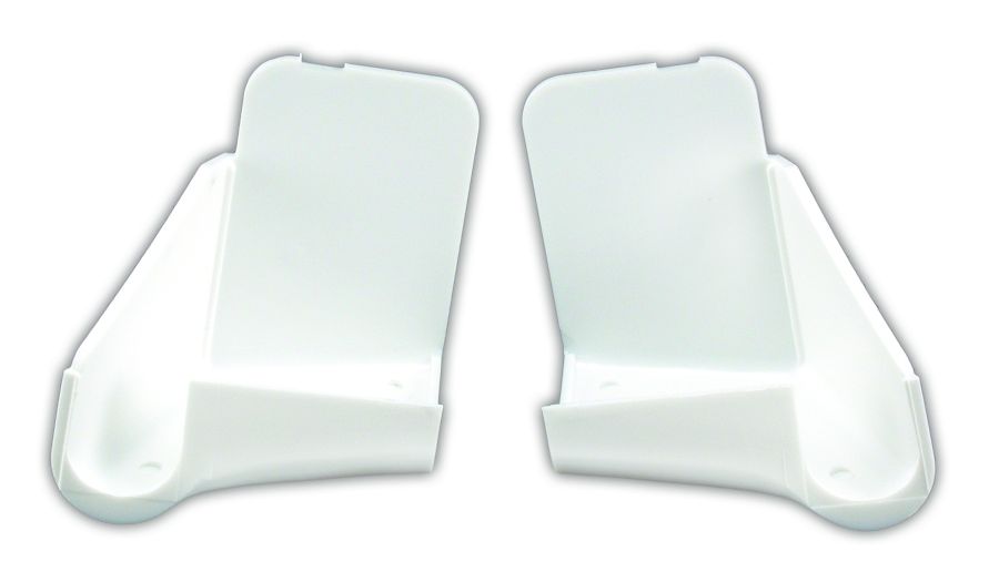 JR Products Drip Rail Gutter Spout (389PWA) – Color: Polar White