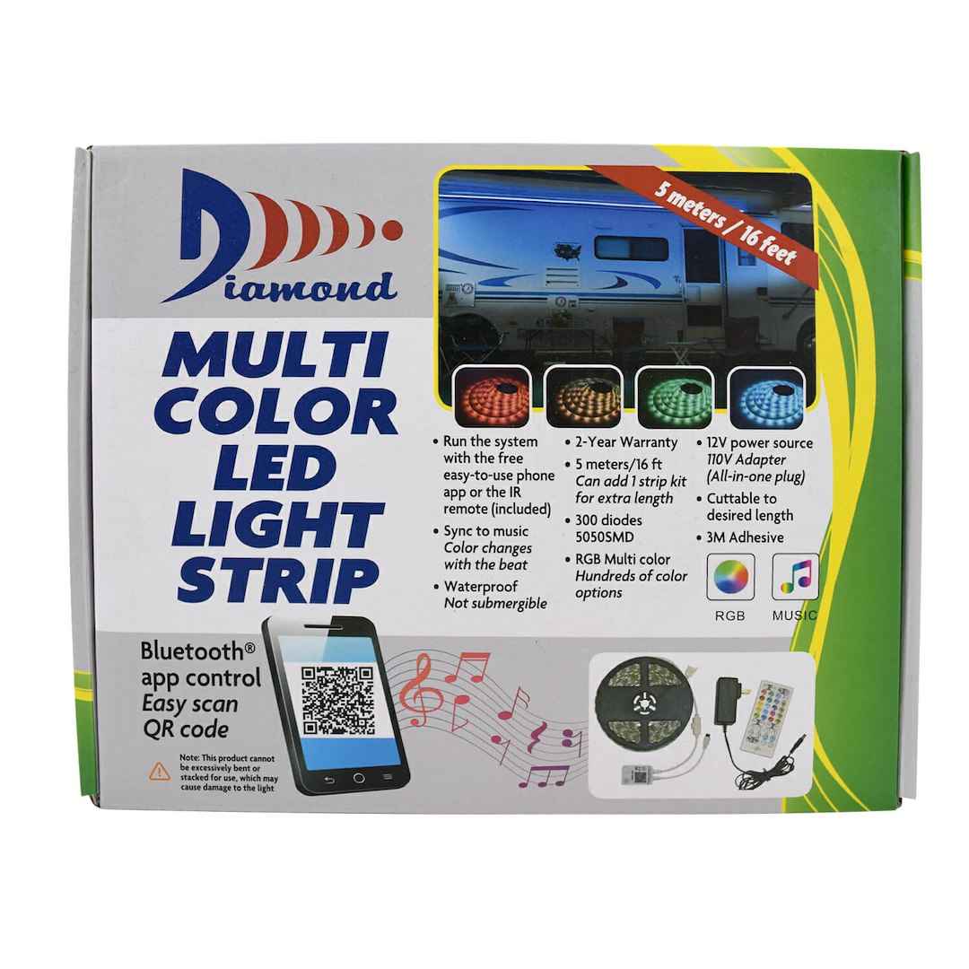 Valterra DG72688 LED Light Strip with Remote - 5 m, Multi-Color