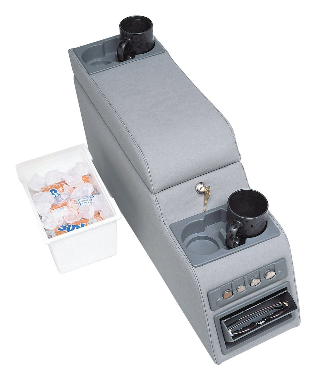 Crown Automotive RT27008 Gray Locking Center Console - image 1