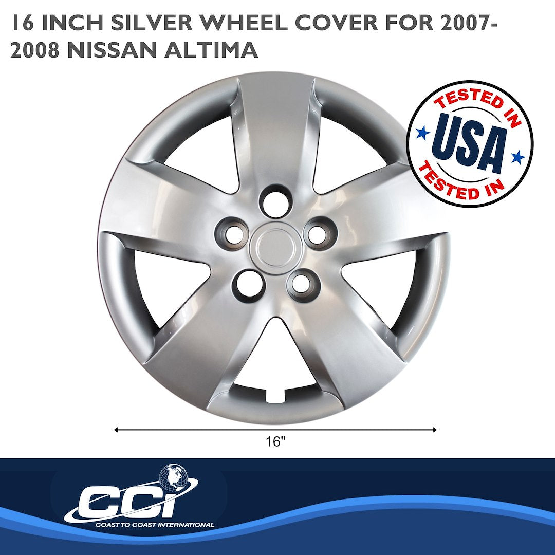 Coast To Coast 43716S Altima 16-Inch Silver Wheel Covers - image 2