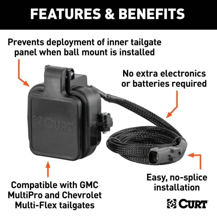 CURT 58268 MultiPro/Multi-Flex Tailgate Sensor - 2-1/2-in Hitch