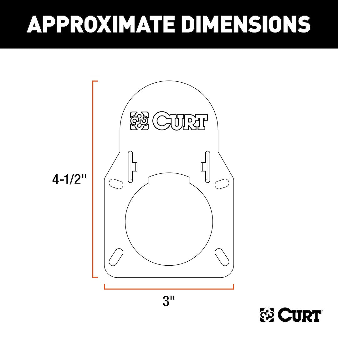 Curt 55417 Trailer Wiring Connector Adapter Housing - image 6