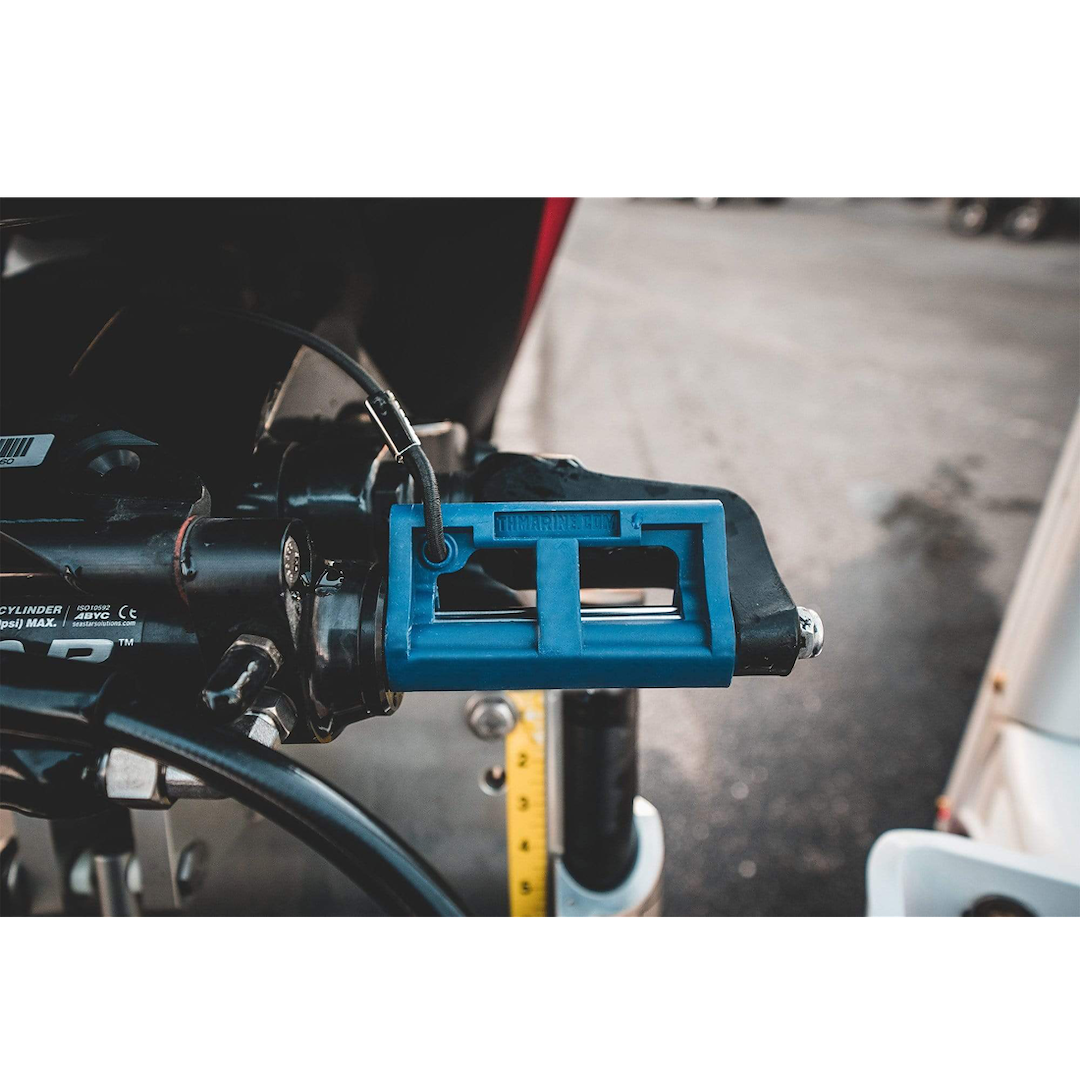 T-H Marine SS-3-DP Outboard Hydraulic Steering Stop for Trailering