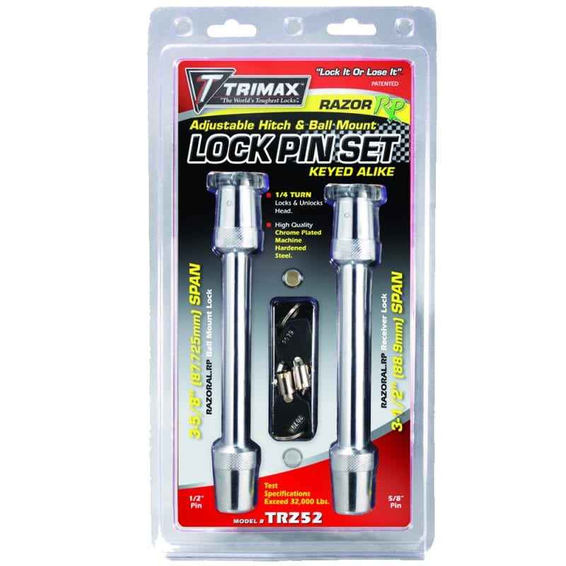 Trimax Locks TRZ52 Receiver and Coupler Lock Set
