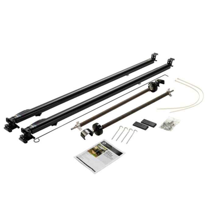 Lippert 434717 Solera Classic Awning Arm Set - 68 to 81 in, Black