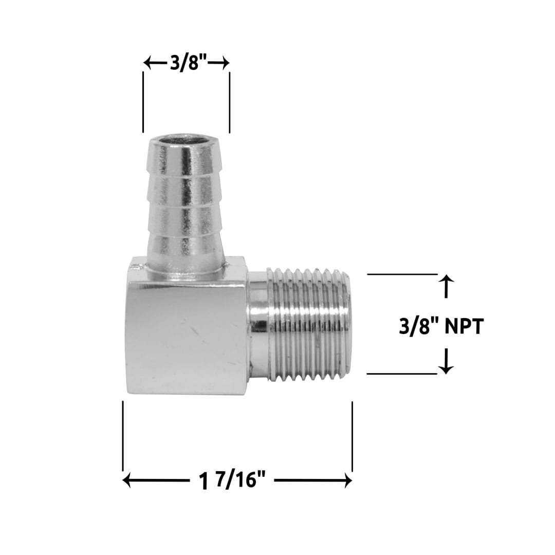 Spectre Industries 5946 90-Degree 3/8-Inch Hose Barb