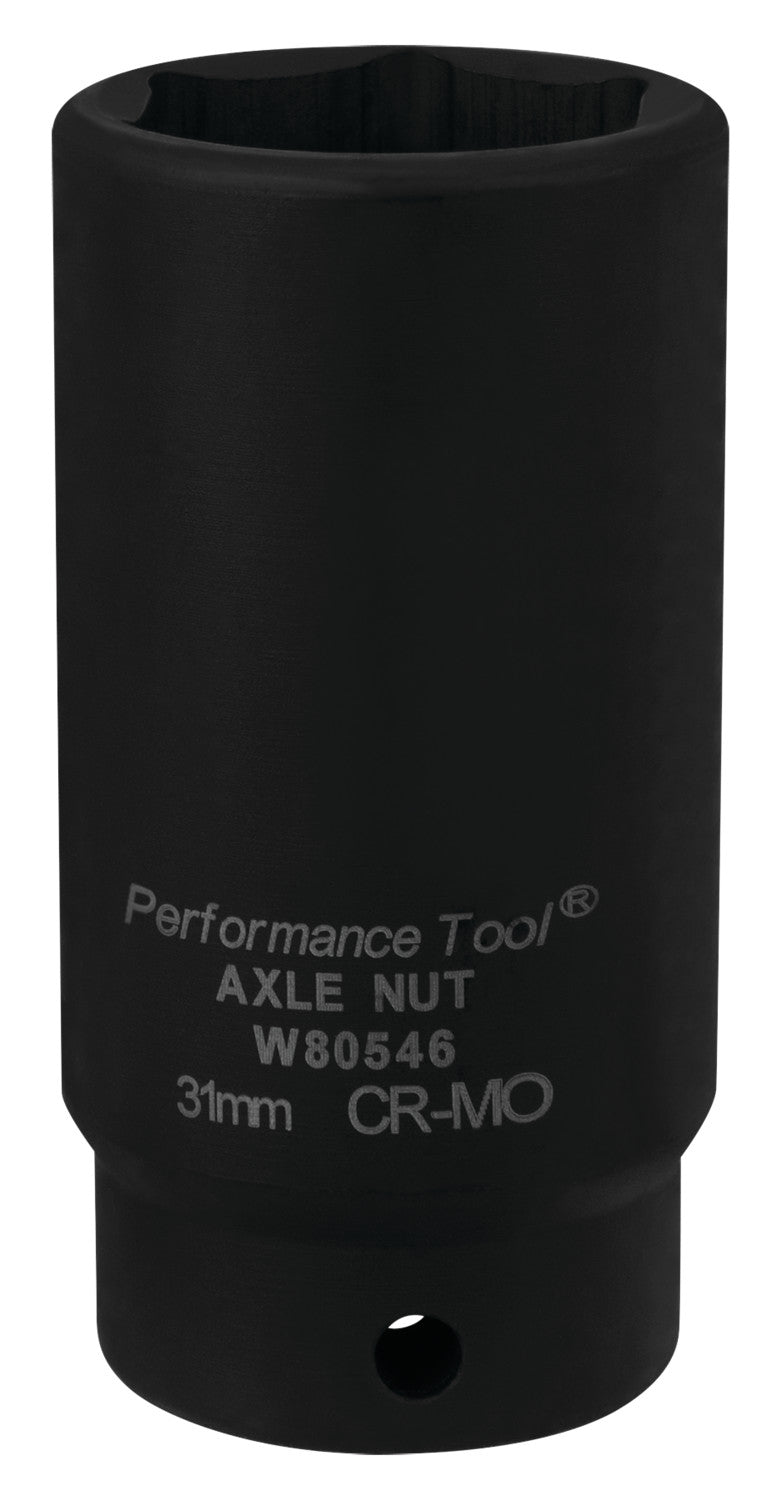 Performance Tool W80546 31mm Metric Socket, 1/2-Inch Drive