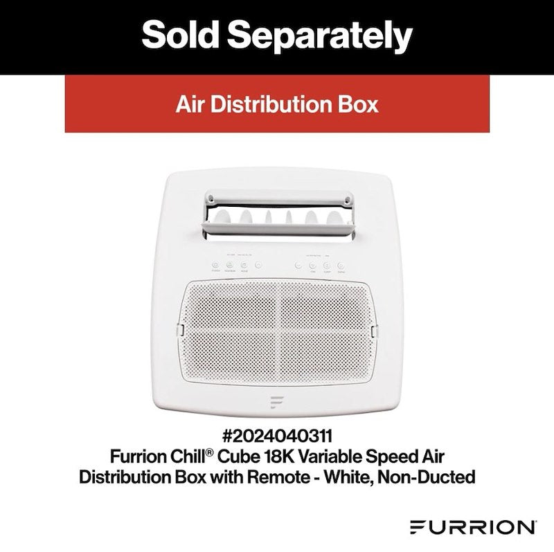 Furrion 2025008217 Chill Cube 18K Aire acondicionado para vehículos recreativos (RV) negro con bomba de calor