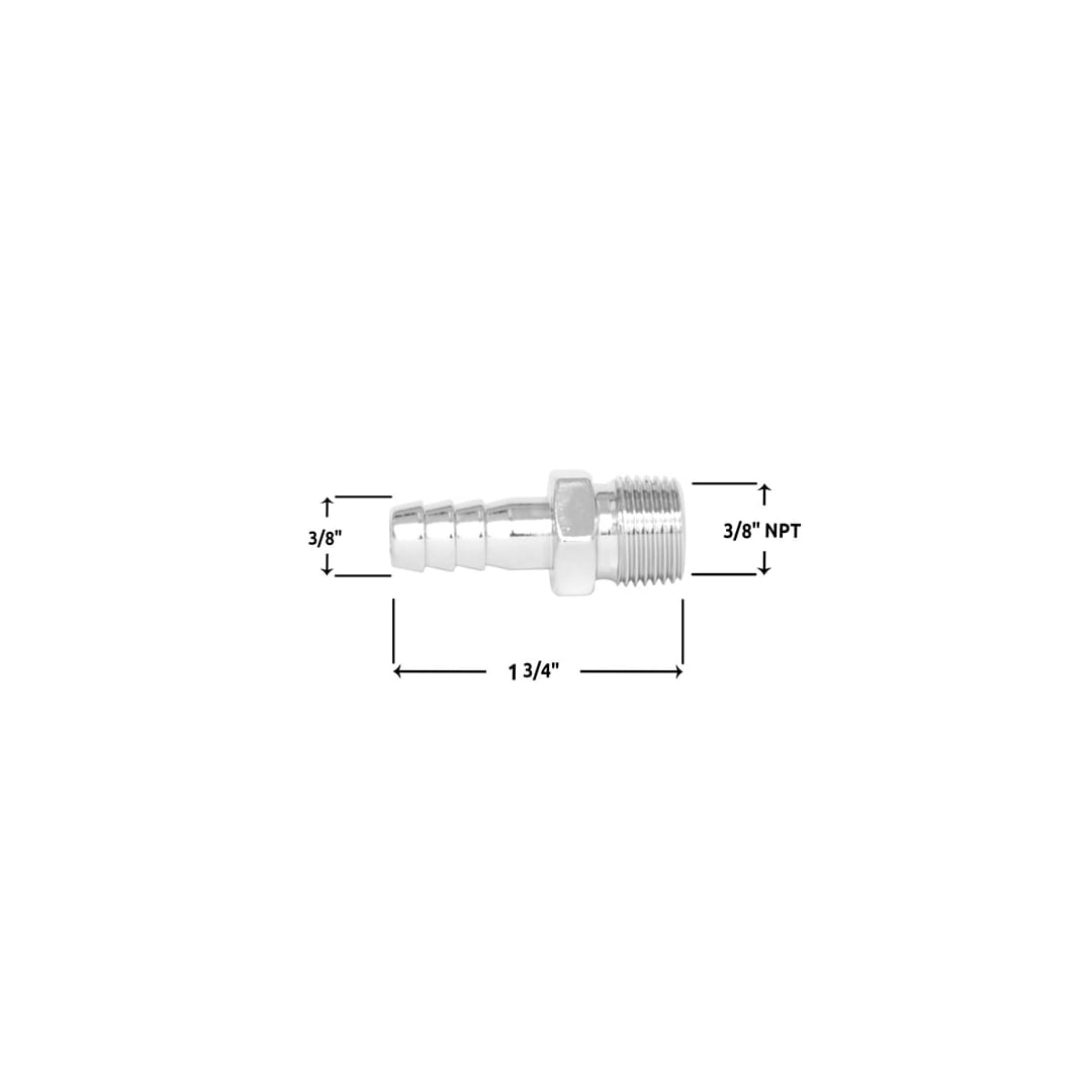 Spectre Industries 5945 Straight 3/8-Inch Hose Barb