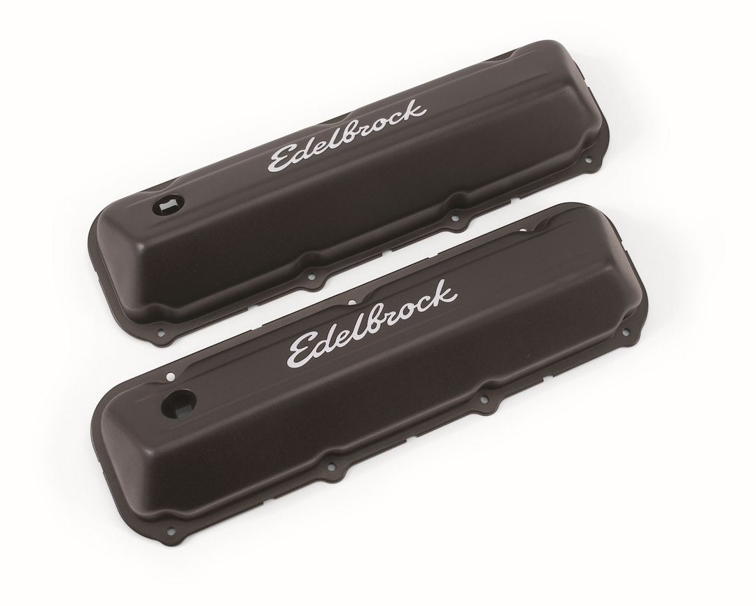 Edelbrock 4473 Low Black Valve Cover for 318–360