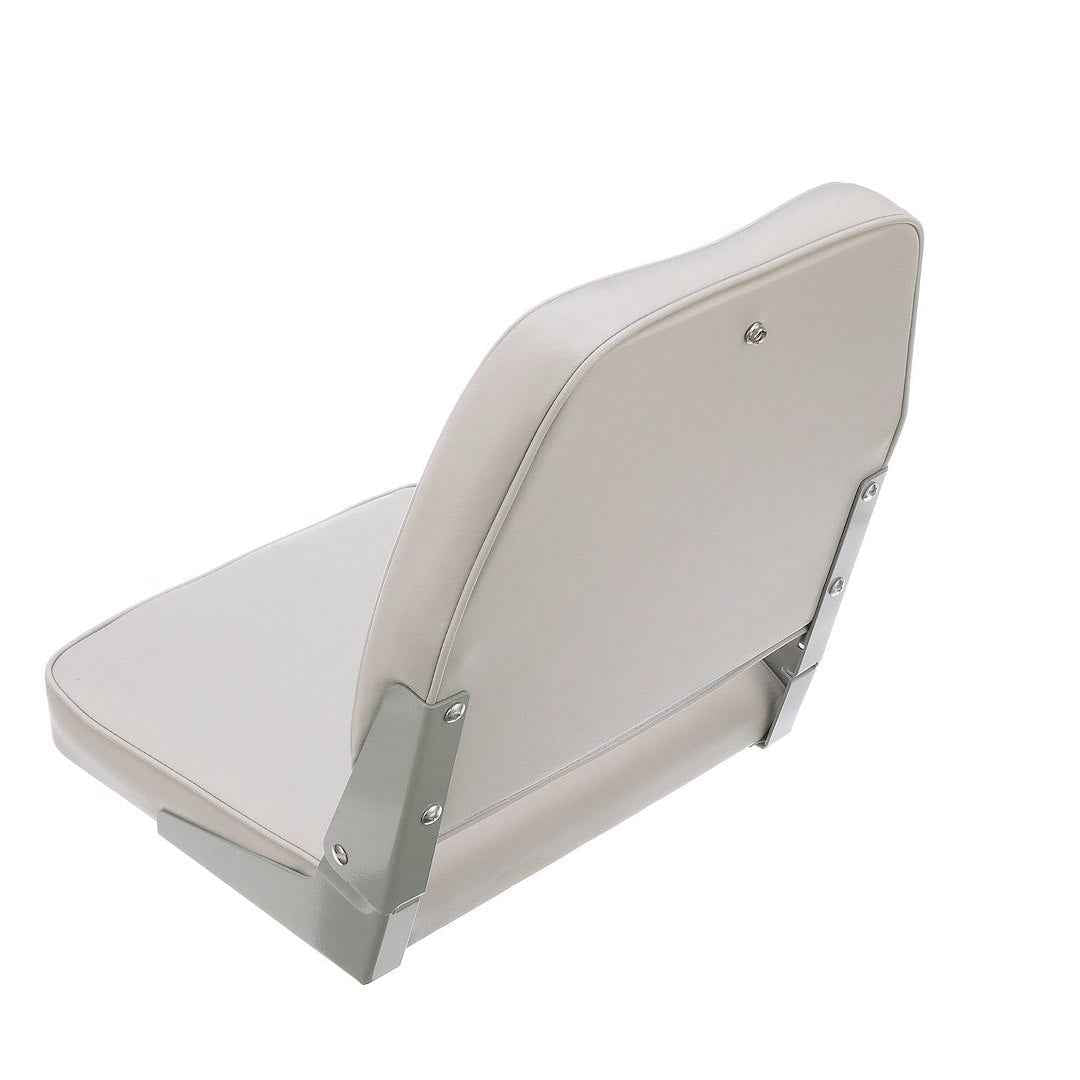 Attwood Marine 98395GY Folding Low-Back Padded Boat Seat - Gray