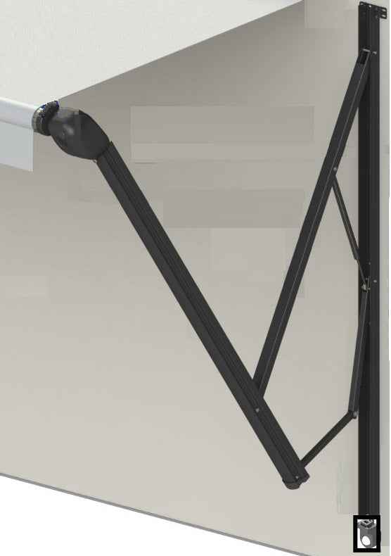 Lippert V000467182 Solera Smart Arm Awning Arm Set - 63 in, Black