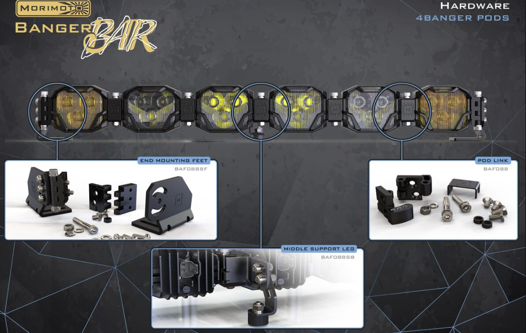 Morimoto Baf088 4Banger 2.0 Light Bar