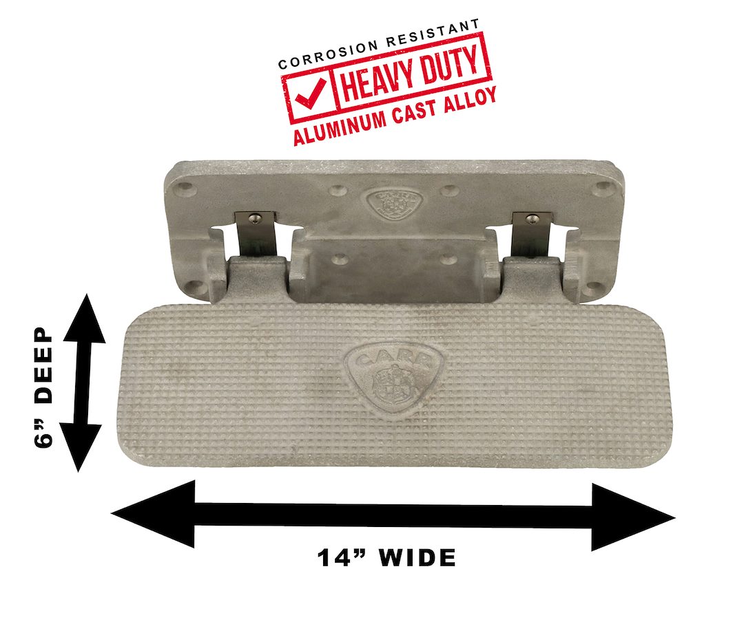 Carr 190015 Mega Matte Aluminum Hitch Step