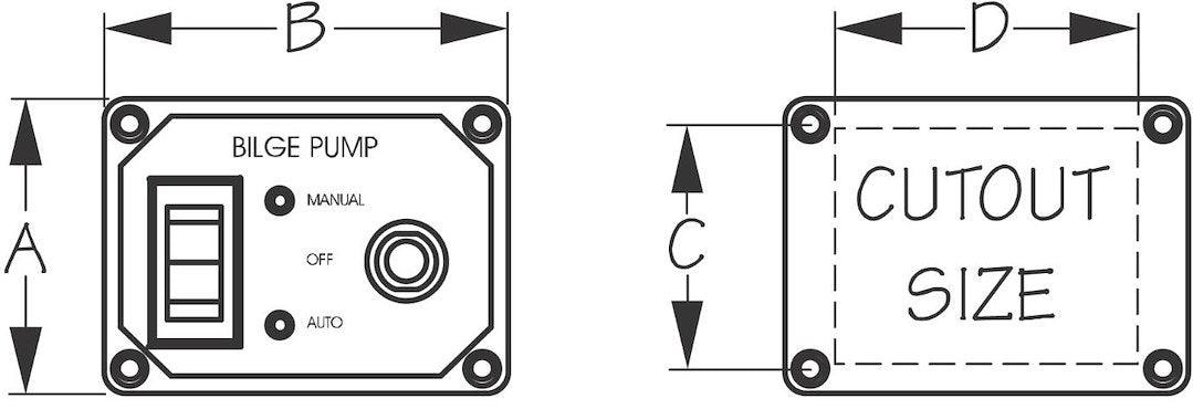 Sea Dog 423040-1 Bilge Pump Switch with Circuit Breaker