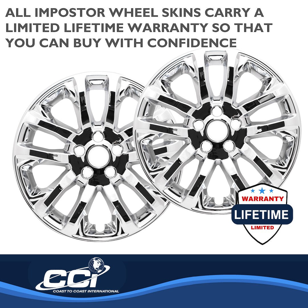 Coast To Coast IMP457X Chrome Cherokee Impostor Wheel Skins - image 3