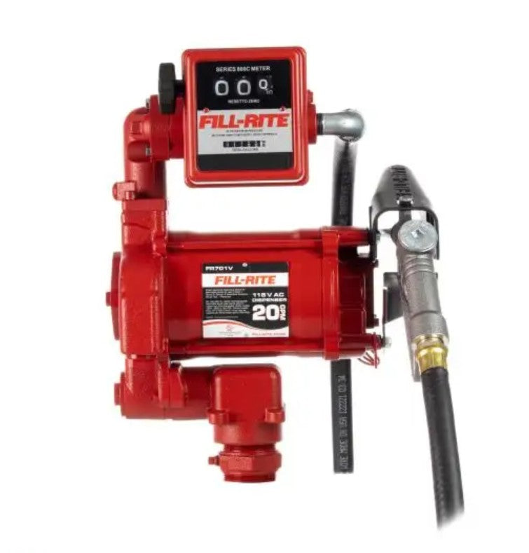 Fill-Rite Fr701v 115V AC Pump with 807C Meter