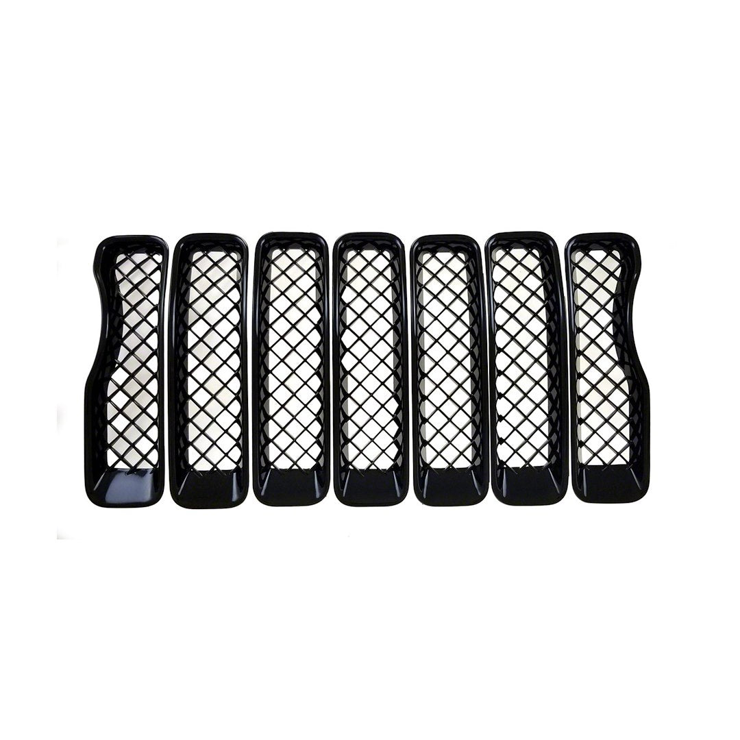 Coast To Coast GI490BLK Wrangler JL Black Mesh Grille Overlay - image 1