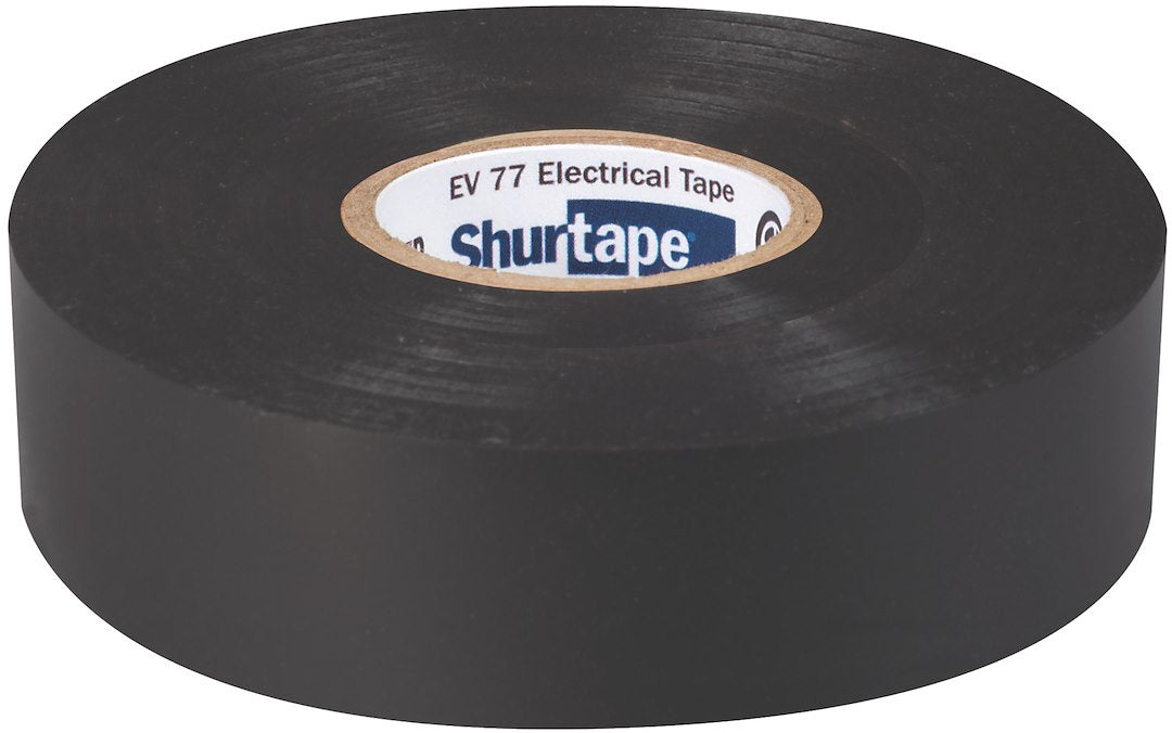 Shurtape 104706 EV 077 Black Electrical Tape, 100 Rolls