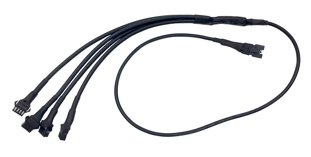 Quake LED Qw843 LC4 RGB 1-to-4 Y-Splitter Harness
