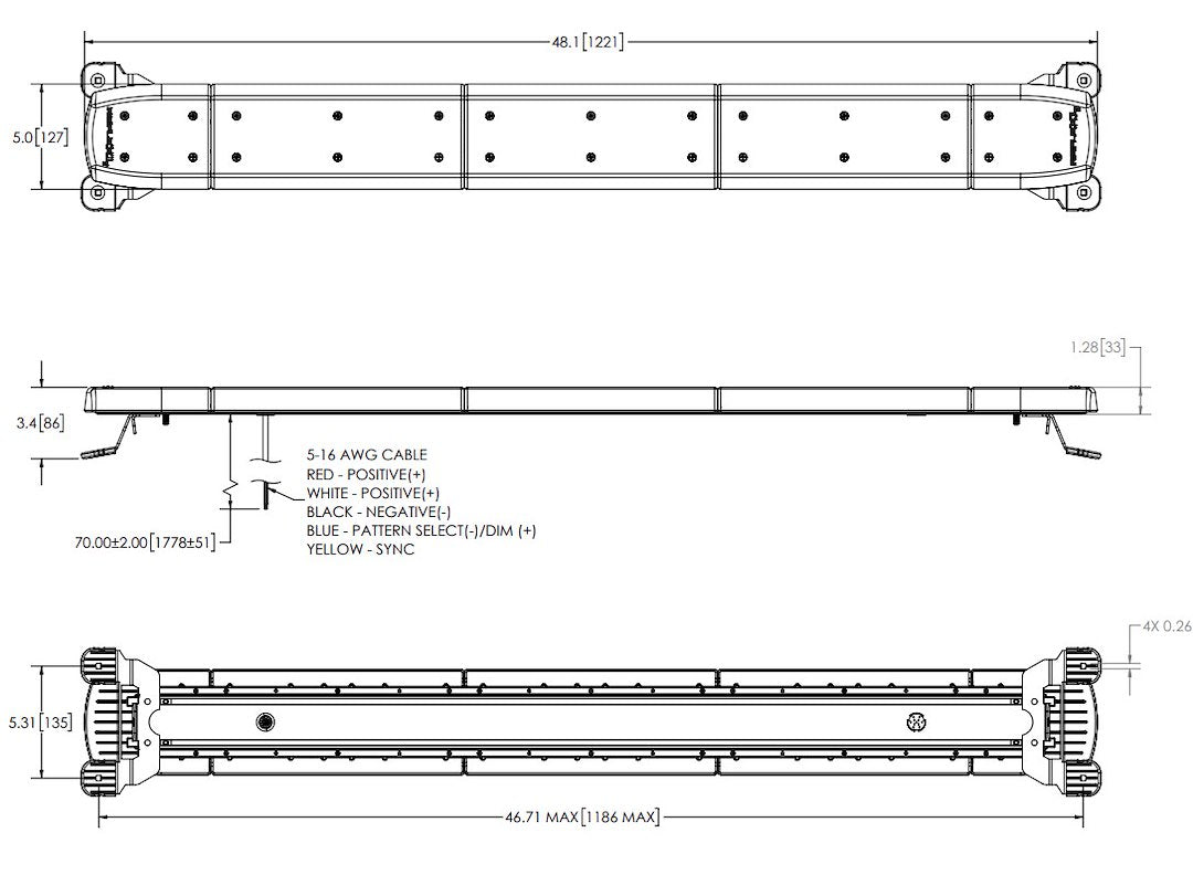 ECCO 11-048cac-E RefleXL LED Warning Lightbar