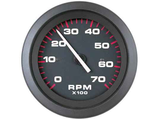 Sierra Marine 58255P 3 in Marine Tachometer - 7,000 RPM, Black