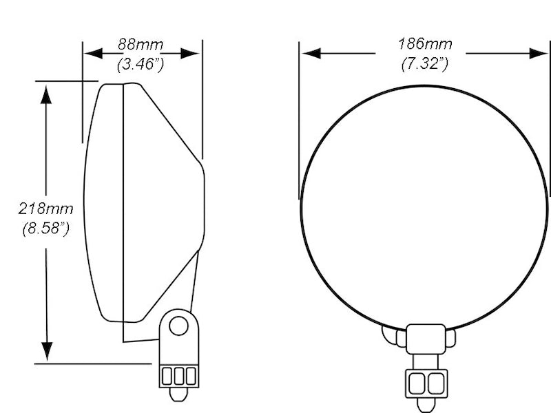 Hella 010032001 700FF H3 55W Halogen Driving Light