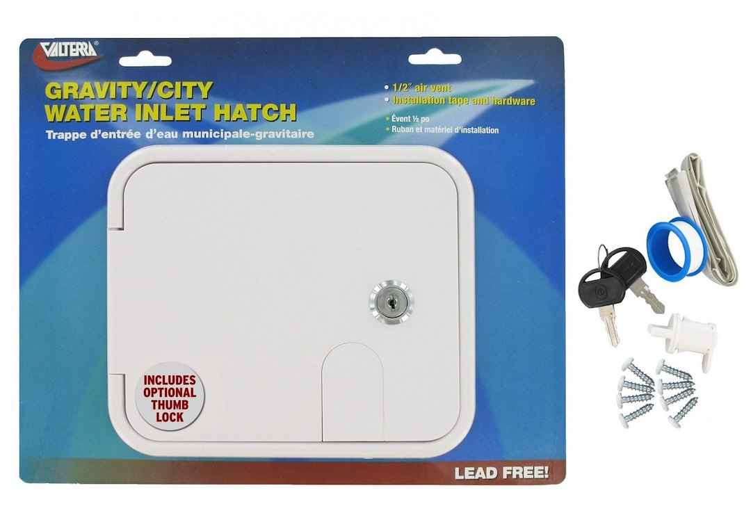 Valterra A01-2004VP Combination Gravity/City Water Hatch - White
