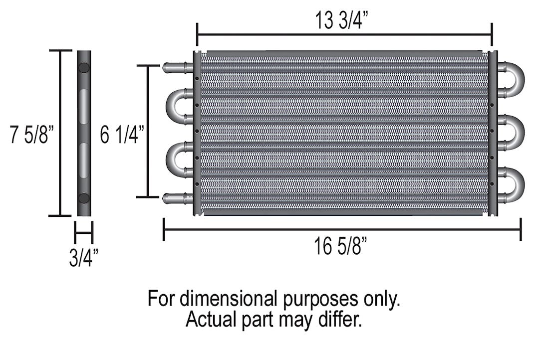 Derale 13103 Series 7000 Six-Row Transmission Cooler - image 4