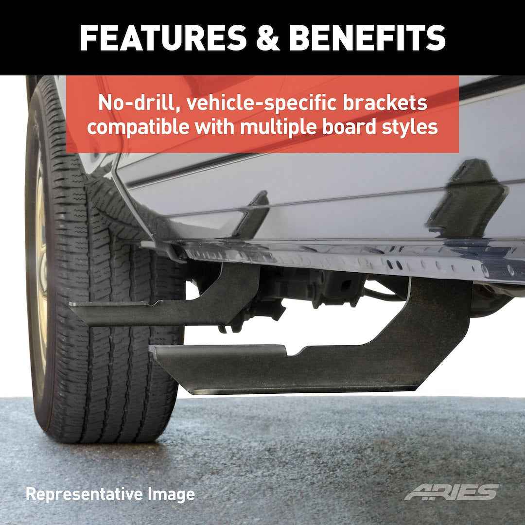 Aries 2055113 VersaTrac Bracket Kit for Running Board 2055534