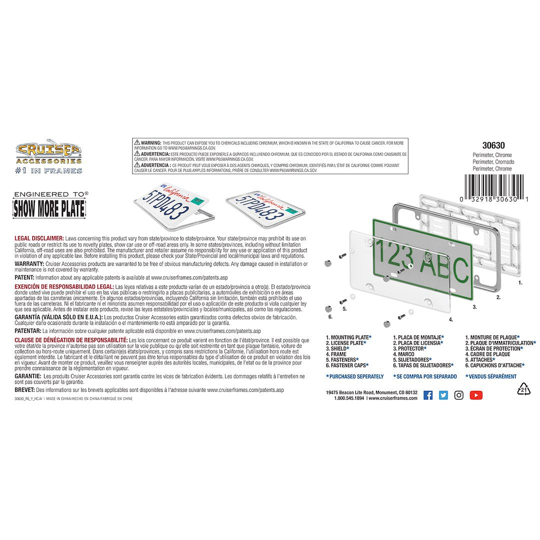 Cruiser 30630 License Plate Frame - image 3