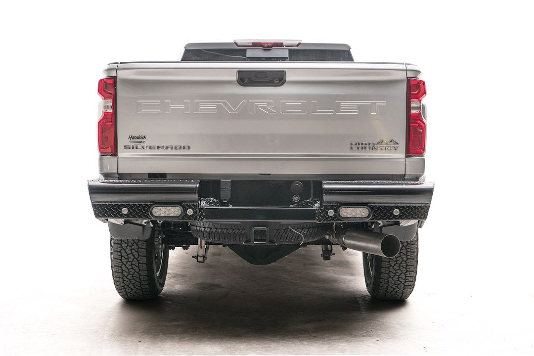 Fab Fours CH20-T4950-1 Black Steel Rear Bumper