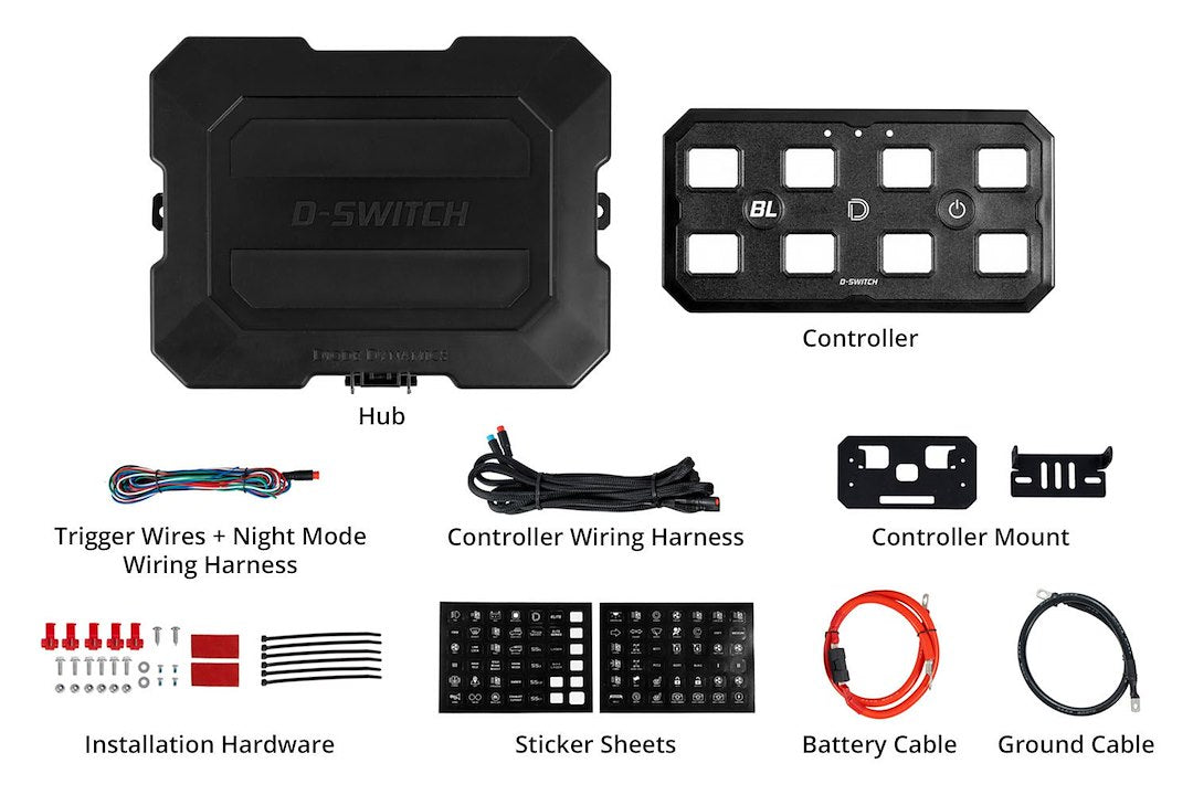 Diode Dynamics DD8373 D-Switch Eight-Channel Panel