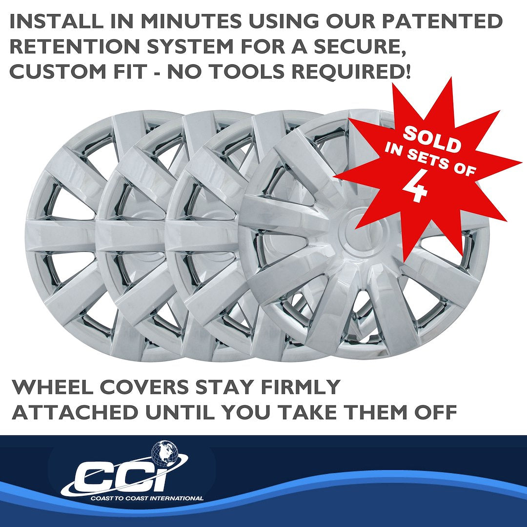 Coast To Coast 42315C Camry Chrome 9-Spoke Wheel Covers - image 4