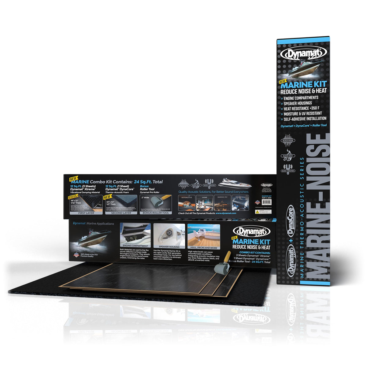 Dynamat 62001 Marine Noise and Heat Insulation Combo Kit
