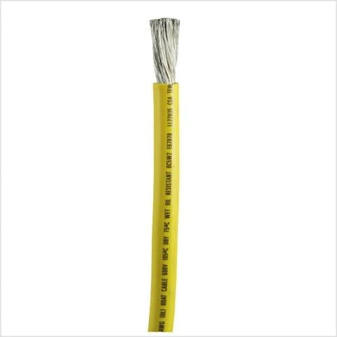 Ancor 118905 Yellow 3/0 AWG Tinned Copper Battery Cable, 50 ft