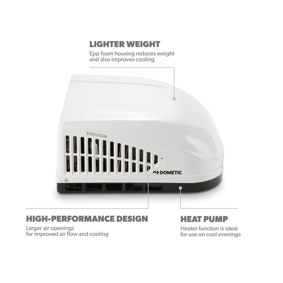 Dometic Brisk II 15,000 BTU Rooftop Air Conditioner with Heat Pump - B59196.XX1C0