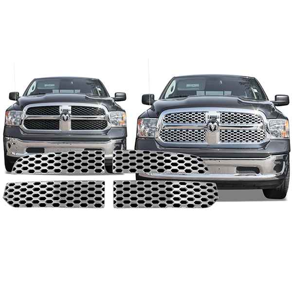 Coast to Coast GI119 Chrome Grille Overlay for Ram 1500