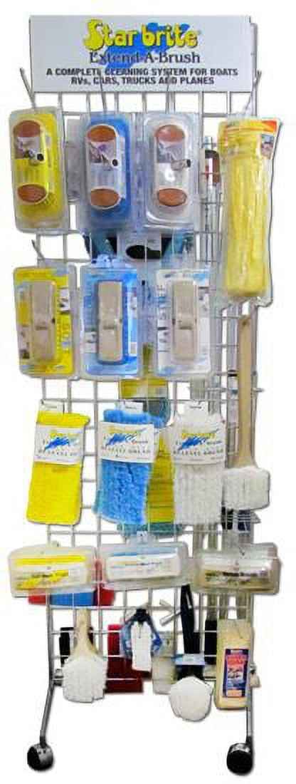 Star Brite 040808 Extend-A-Brush Pole, Brush & Accessories Retail Display