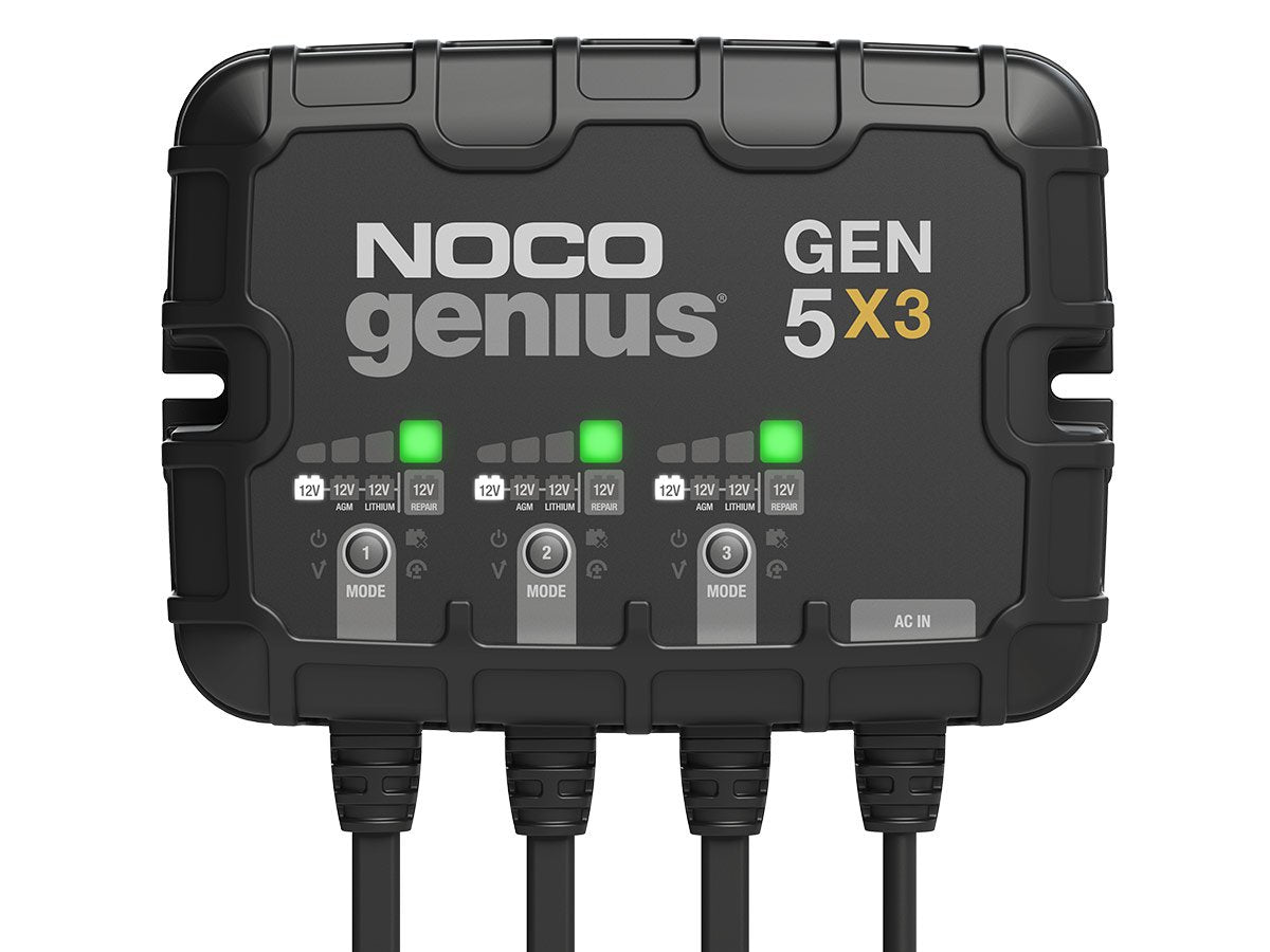 NOCO GEN5X3 3-Bank 15A Onboard Marine Battery Charger – 12V
